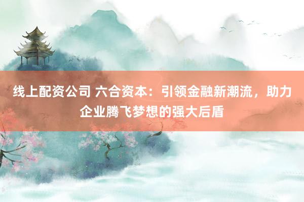 线上配资公司 六合资本:引领金融新潮流,助力企业腾飞梦想的强大后盾