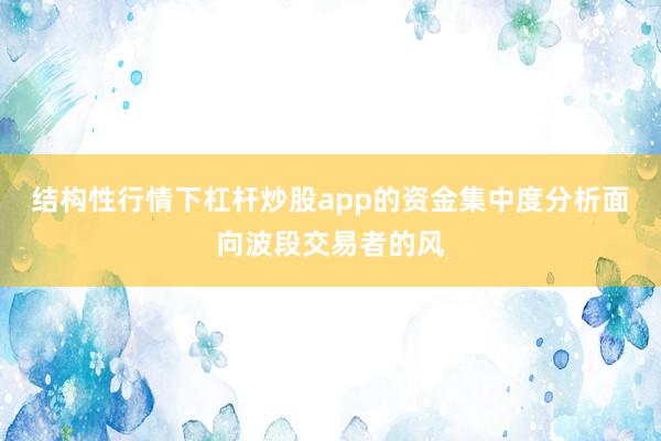 结构性行情下杠杆炒股app的资金集中度分析面向波段交易者的风